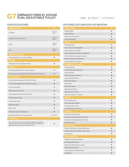 Home Gym Life Fitness G7 + banco GADJ