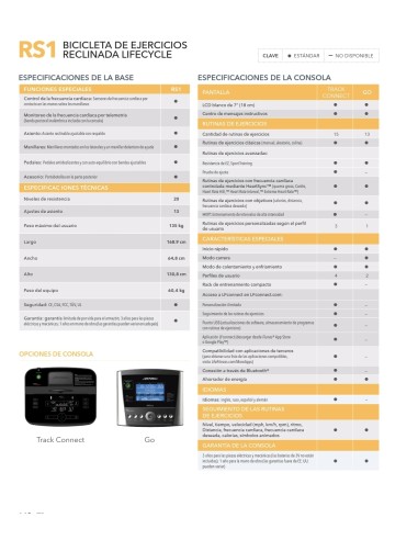 Bicicleta Life Fitness RS1 Track Connect