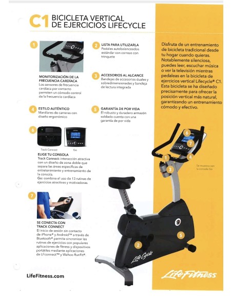 Bicicleta Life Fitness C1 GO
