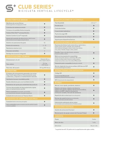 Bicicleta vertical Life Fitness Club...
