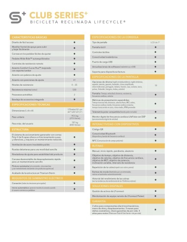 Bicicleta reclinada Life Fitness Club...