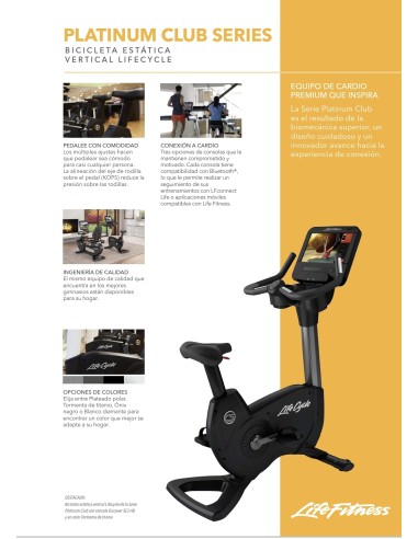 Bicicleta Life Fitness Platinum Club...